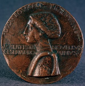 Medalha à glória de Sigismondo Pandolfo Malatesta Anverso, 1446.