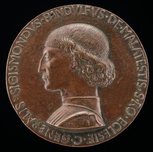 Sigismondo Pandolfo Malatesta, 1417-1468, Senhor de Rimini e Fano [obverso], 1446.