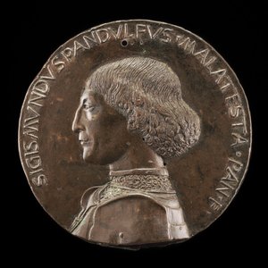 Sigismondo Pandolfo Malatesta, 1417-1468, Senhor de Rimini e Fano [anverso], 1446.