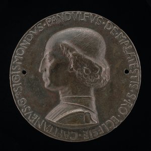 Sigismondo Pandolfo Malatesta, 1417-1468, Senhor de Rimini e Fano [obverso], 1446.