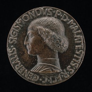 Sigismondo Pandolfo Malatesta, 1417-1468, Senhor de Rimini e Fano [anverso], 1446.
