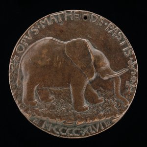 The Malatesta Elephant in a Meadow [ao contrário], 1446.