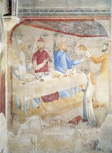Festa de Herodes, cena da “Vida de São João Batista” na Capela de São João, 1346-48