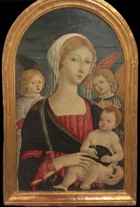 Matteo di Giovanni, Madona e Menino com dois anjos de Matteo di Giovanni