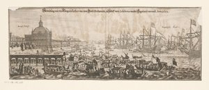 Partida da frota com Catarina de Bragança para Inglaterra, 20 de Abril de 1662
Abbildung wie die Königin Catharina von Gross Britanien zu Schiff von Lisabona nacher England verreist. Anno 1662 (título sobre o objecto)
Casamento de Catarina de Bragança e  de Matthäus Merian (II)
