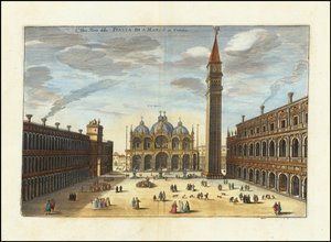 O Altea Parte della Piazza S. Marco Di Venetia de Matthaus Merian