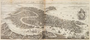 Panorama de Veneza. De Newe Archontologia cosmica por Johann Ludwig Gottfried, 1646.