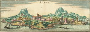Heraklion - Candia, Corphu (recortado) de Matthaus Merian
