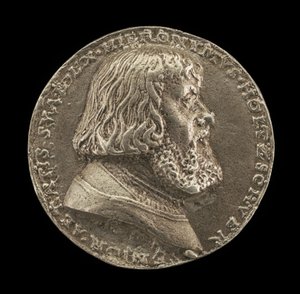 Hieronymus Holzschuher, 1469-1529, Patrício de Nuremberg [anverso], 1529. de Matthes Gebel