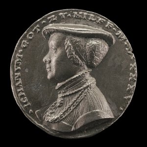 Magdalena Rummel, Esposa de Lorenz Staiber 1509 [reverso], 1535. de Matthes Gebel