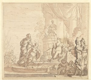 Enéas com Dido de Mattheus Terwesten
