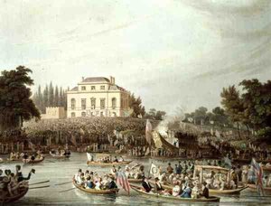 Chegada dos Watermen à Brandenburgh House de Matthew Dubourg