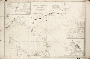Carta do Estreito de Bass por Matthew Flinders
