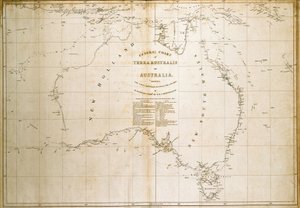 Carta da Terra Australis (Austrália) (imprimir)
