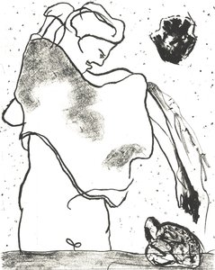 Des Bêtes" Livro de artista 2, 2018 (litografia) de Matthew Hilton