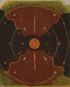mandala 1, 2013 (linóleo) de Matthew Hilton