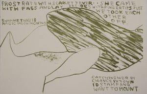 ela veio com bichas, 2009 (litografia) de Matthew Hilton