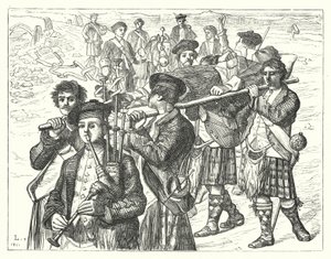 The Night After Culloden (gravura) de Matthew James (attr. to) Lawless