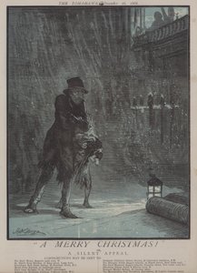 Um Feliz Natal! ou, Um Apelo Silencioso (cor litho) de Matthew
