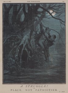 A Struggle! ou, Place, Not Patriotism (cor litho) de Matthew