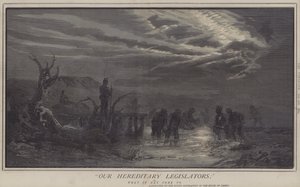 Nossos Legisladores Hereditários; ou, A Que Pode Chegar (colorir litho) de Matthew
