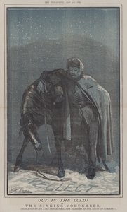 Fora no Frio! ou, The Sinking Volunteer (cor litho) de Matthew