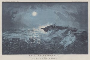 O Abandonado! ou, Tory Seamanship (cor litho) de Matthew