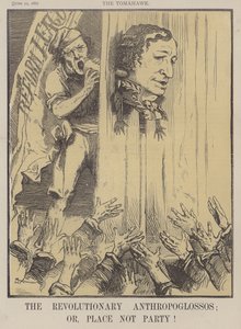 Os Antropoglossos Revolucionários; ou Place Not Party! (cor litho) de Matthew