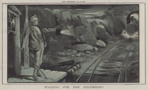 À espera da excursão! (cor litho) de Matthew
