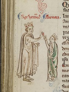 Casamento de Henrique III e Eleanor da Provença Da Historia Anglorum, Chronica majora
