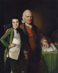 Cadwallader Colden e seu neto Warren De Lancey, ca. 1772