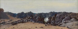Deserto e Rochas (óleo a bordo)
