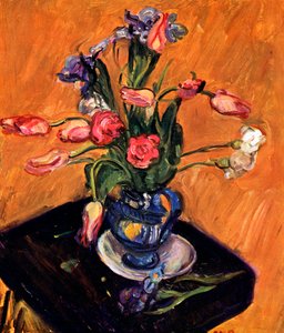 Tulipa e íris, 1929 de Matthew Smith