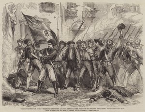 A Revolução na Sicília, libertados prisioneiros liderando seu Gaoler pelas ruas de Palermo antes de matá-lo