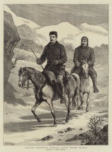 Capitão, frederick, burnaby, real, cavalo, guardas