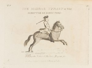 O Tirano de Madras, ou o Diretor de Diretores (gravura) de Matthew or Matthias Darly
