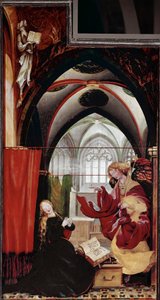 A Anunciação, Altarpe de Issenheim (óleo sobre painel