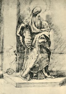 Santa Dorothy com cesto de flores, c1520, 1943. de Matthias Gruenewald