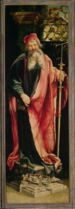 Santo Antônio, o Eremita, do Retábulo de Isenheim, c.1512-1516 de Matthias Grünewald