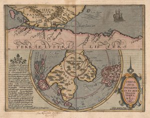 Chica sive Patagonica et Australis Terra From Geographic Handbook, 1600 de Matthias Quad
