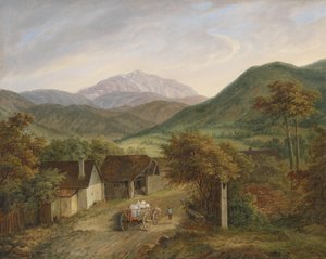 Matthias Rudolf Toma Vista do Schneeberg 1860
