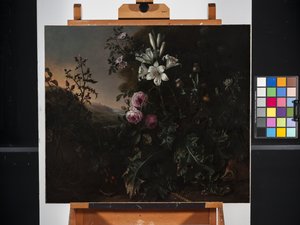 Natureza Morta (óleo sobre tela) de Matthias Withoos