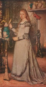 Menina com um Distaff, c1873 de Matthijs Maris