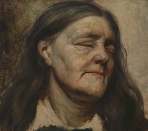 Estudo de uma mulher idosa de Matthijs Maris