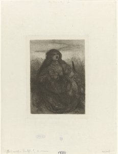 A mulher numa paisagem
Mulher com saia giratória de Matthijs Maris