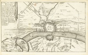 Beleg van Bonn, 1703
Plano da Cidade de Bonne e do Forte de Borgonha (...) (título sobre o objecto)