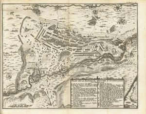 Batalha de Oudenarde, 1708
Plan de la Bataille, proche d