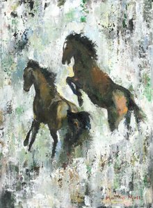 Cavalos selvagens a galopar de Matthys Moss