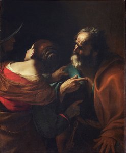 A negação de São Pedro, ca 1637-1640. de Mattia Preti