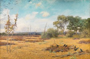 "Quando os lúpulos estão alojados e os jardins nus" de Maud Naftel